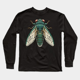 The Great Cicada Comeback Tour 2024 Insect Invasion Long Sleeve T-Shirt